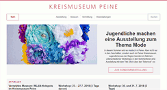 Desktop Screenshot of kreismuseum-peine.de