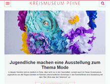 Tablet Screenshot of kreismuseum-peine.de